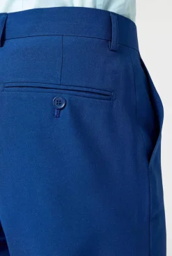 OppoSuits Navy Royale - Flaminguy Lining^Men Solid Colored Suits