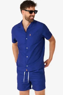 OppoSuits Navy Royale^Men Solid Colored Summer Sets