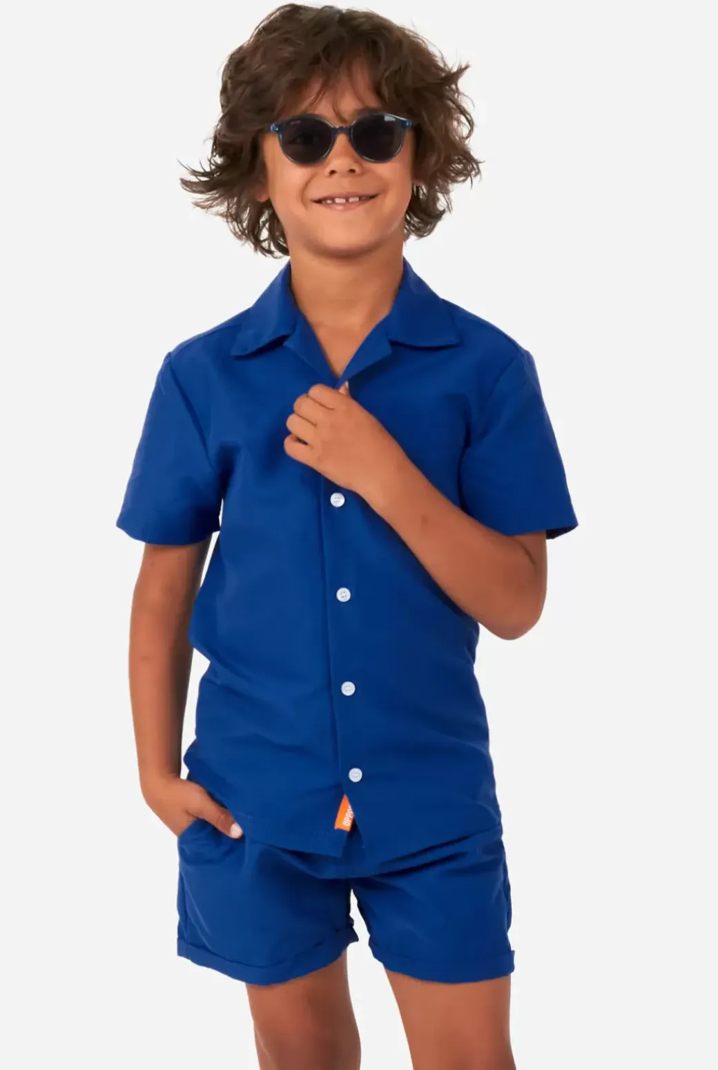 OppoSuits Navy Royale^Men Solid Colored Summer Sets