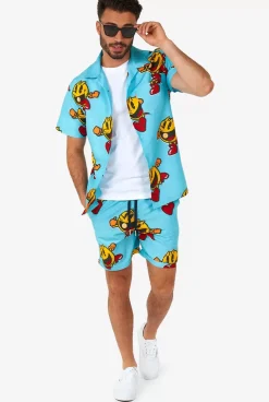 OppoSuits Pac-Man™ Waka-Waka^Men Printed Summer Sets