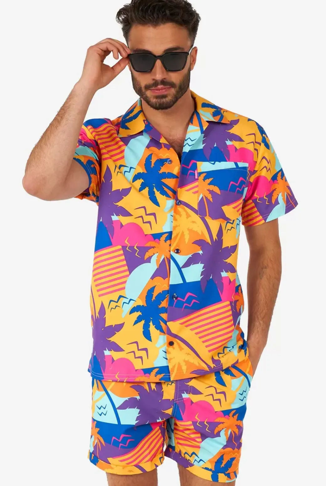 OppoSuits Palm Power^Men Printed Summer Sets