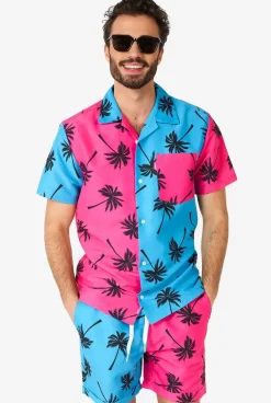 OppoSuits Parallel Palm^Men Printed Summer Sets