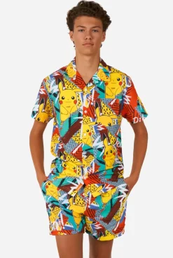 OppoSuits Pika Pikachu^Teen Boys Summer Sets