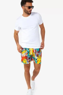 OppoSuits Pika Pikachu^Men Printed Summer Sets