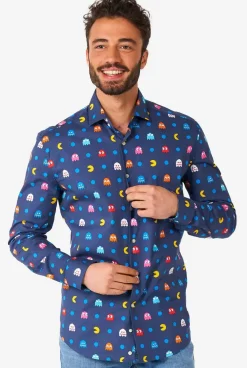 OppoSuits Pixel Pac-Man™^Men Casual Shirts