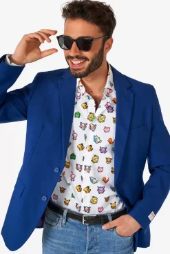 OppoSuits Pixel Pokemon™^Men Casual Shirts