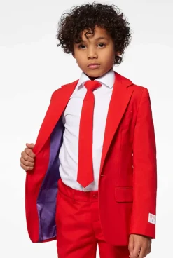 OppoSuits Red Devil^Boys Solid Colored Suits