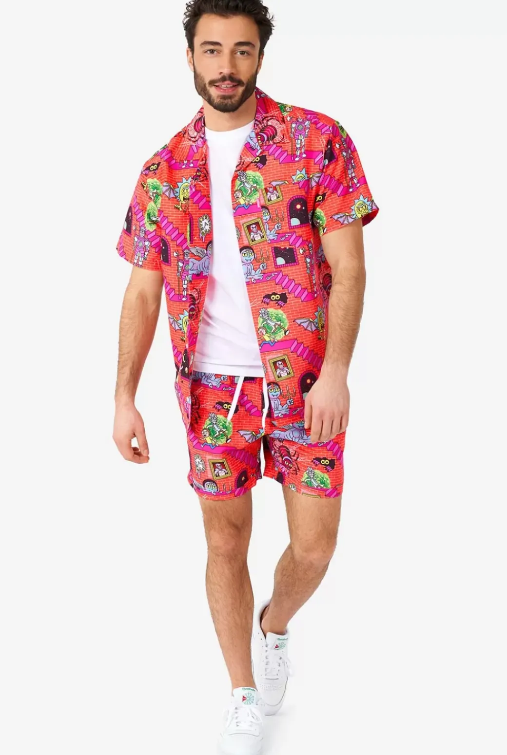 OppoSuits Rick & Morty™ Surreal^Men Printed Summer Sets