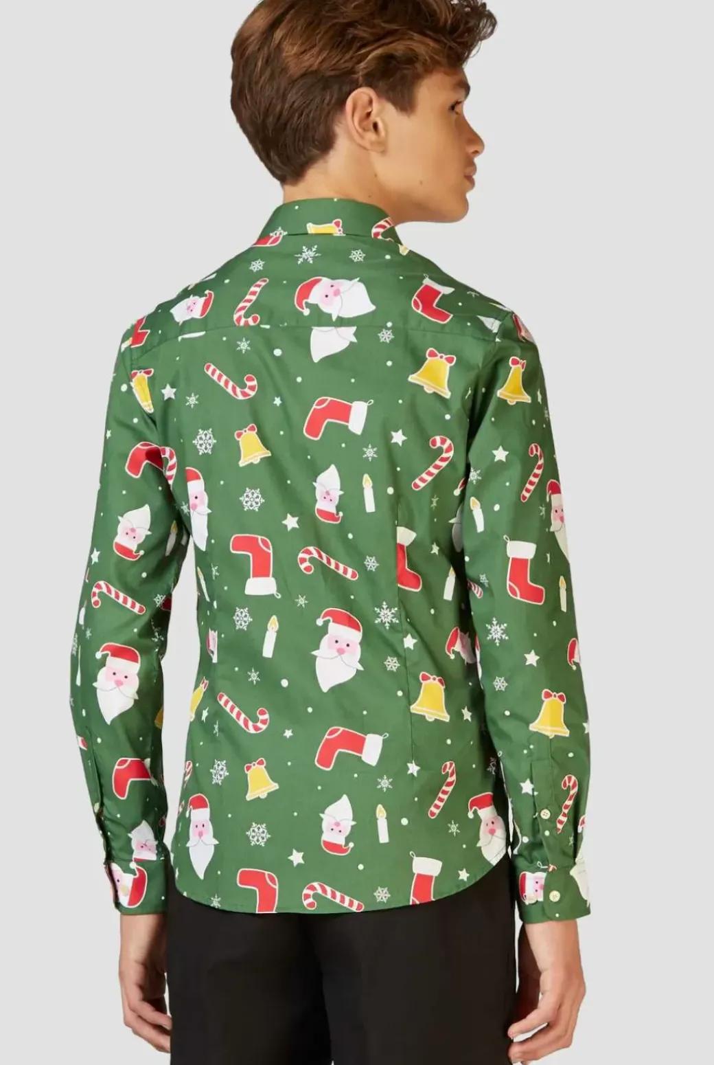 OppoSuits Santaboss^Teen Boys Christmas Shirts