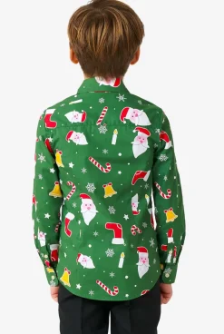 OppoSuits Santaboss^Boys Christmas Shirts