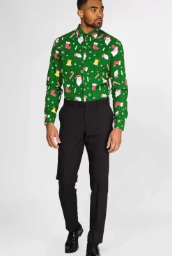 OppoSuits Santaboss^Men Christmas Shirts