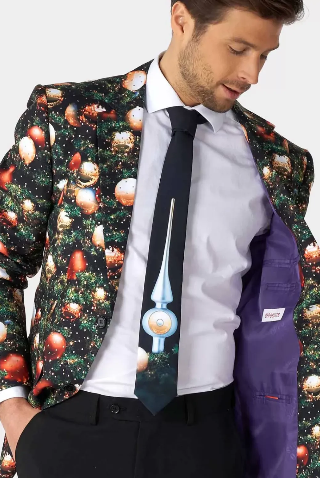 OppoSuits Shine Pine^Men Christmas Suits