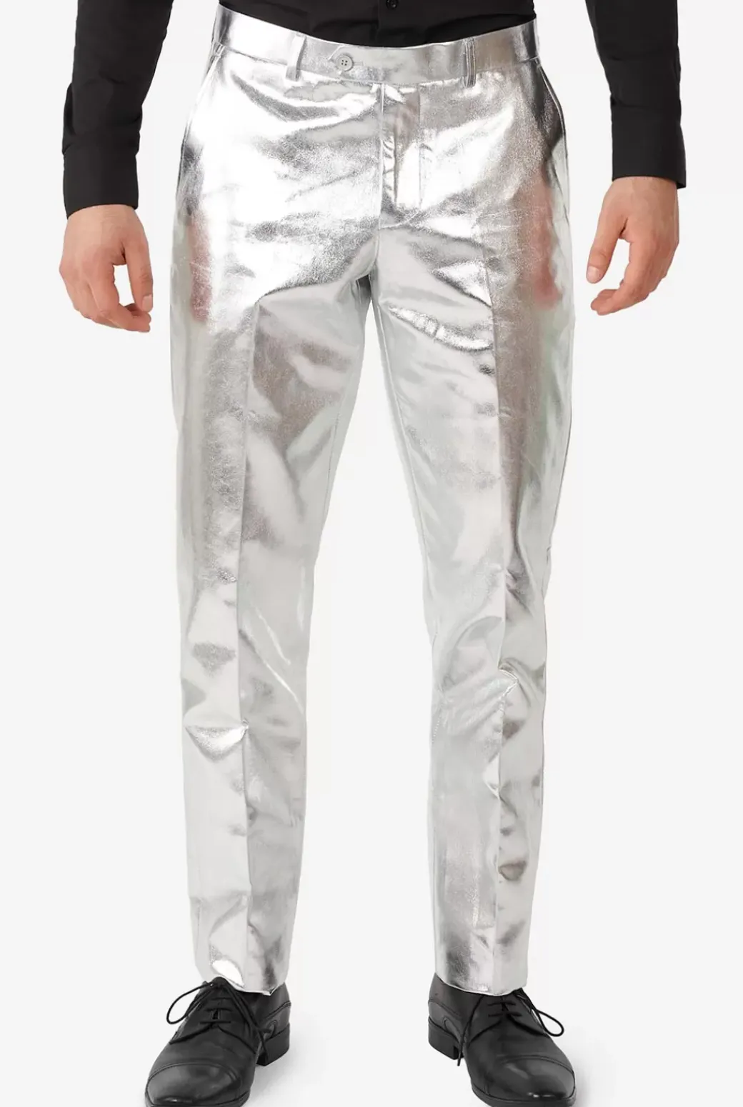 OppoSuits Shiny Silver^Men Christmas Suits