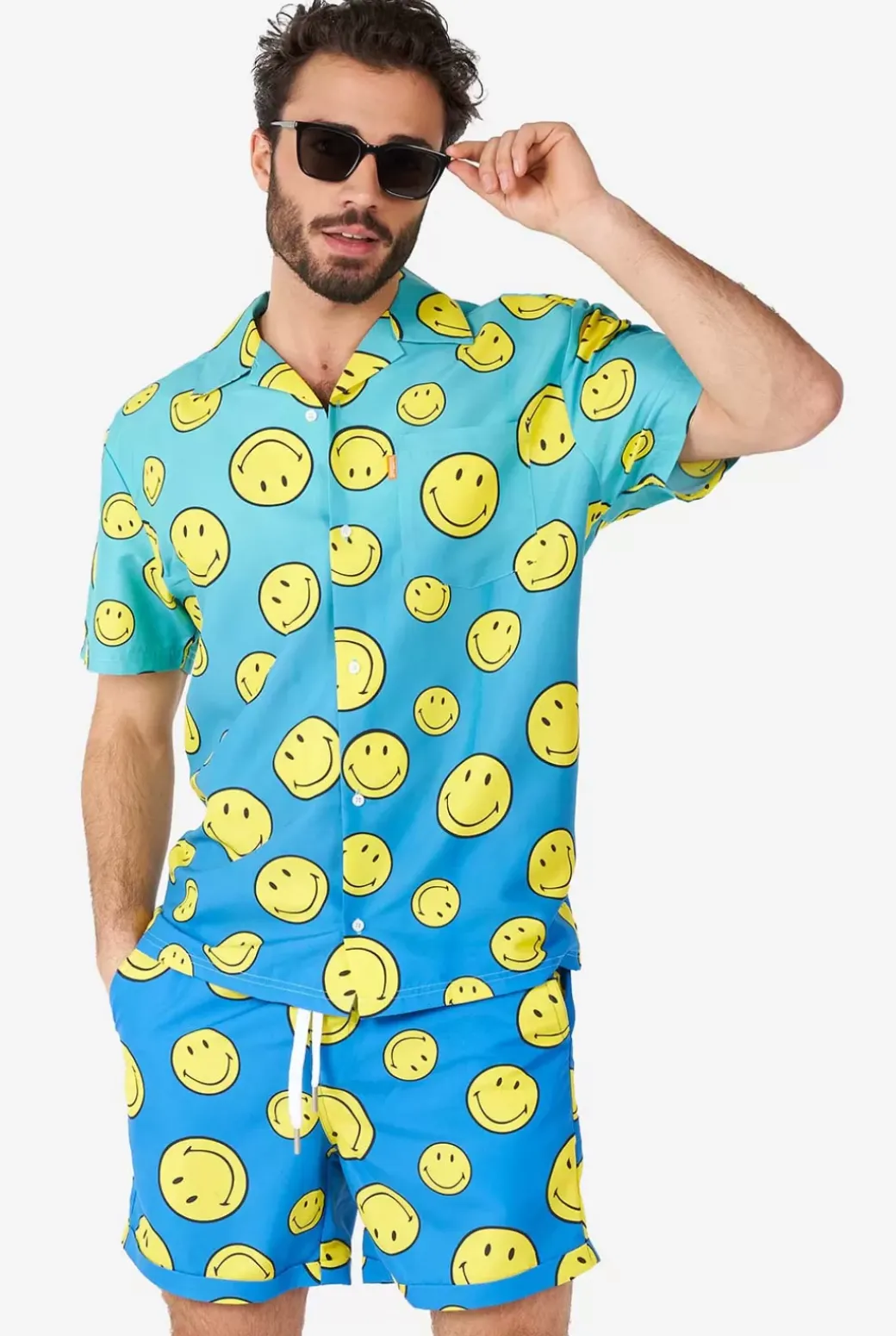 OppoSuits Smiley® Summer Fade^Men Printed Summer Sets