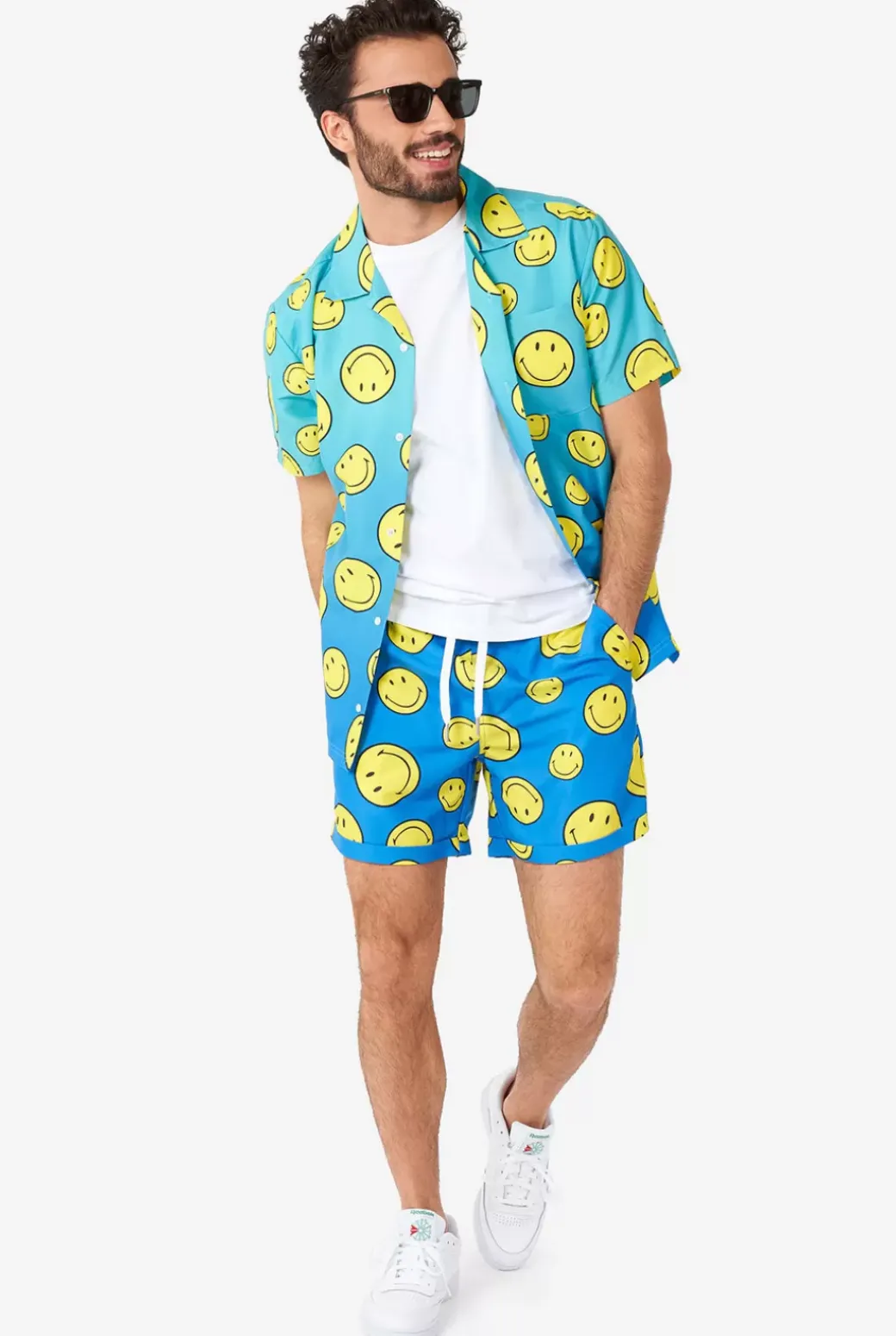 OppoSuits Smiley® Summer Fade^Men Printed Summer Sets