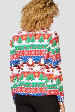 OppoSuits Snazzy Santa^Women Christmas Blazers