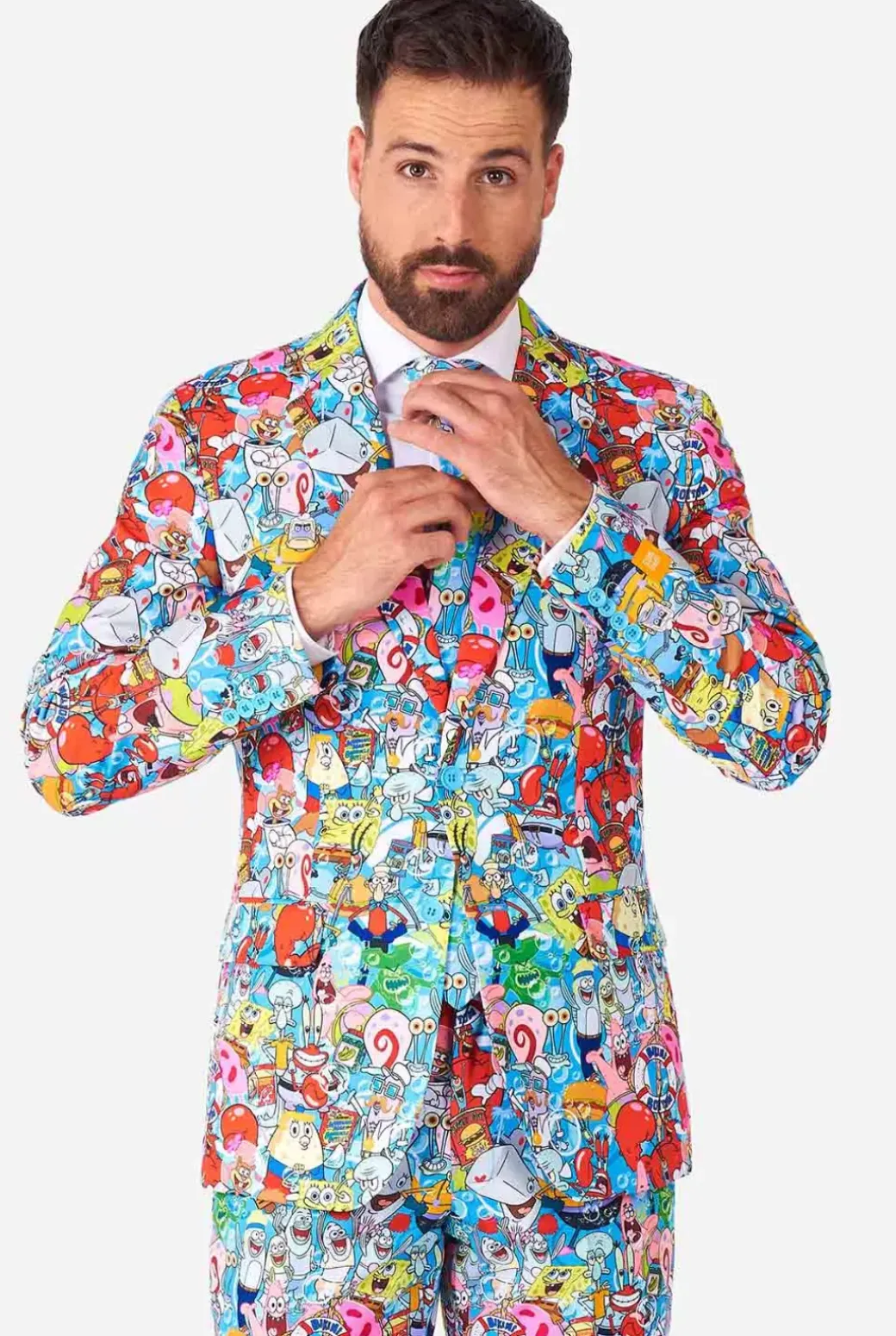 OppoSuits Spongebob™ Frenzy^Men Wedding Suits