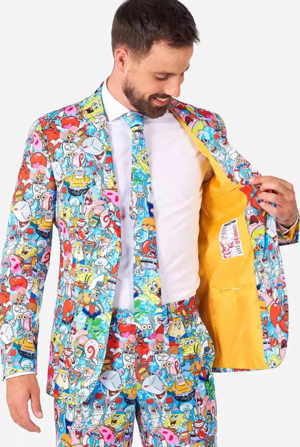 OppoSuits Spongebob™ Frenzy^Men Wedding Suits