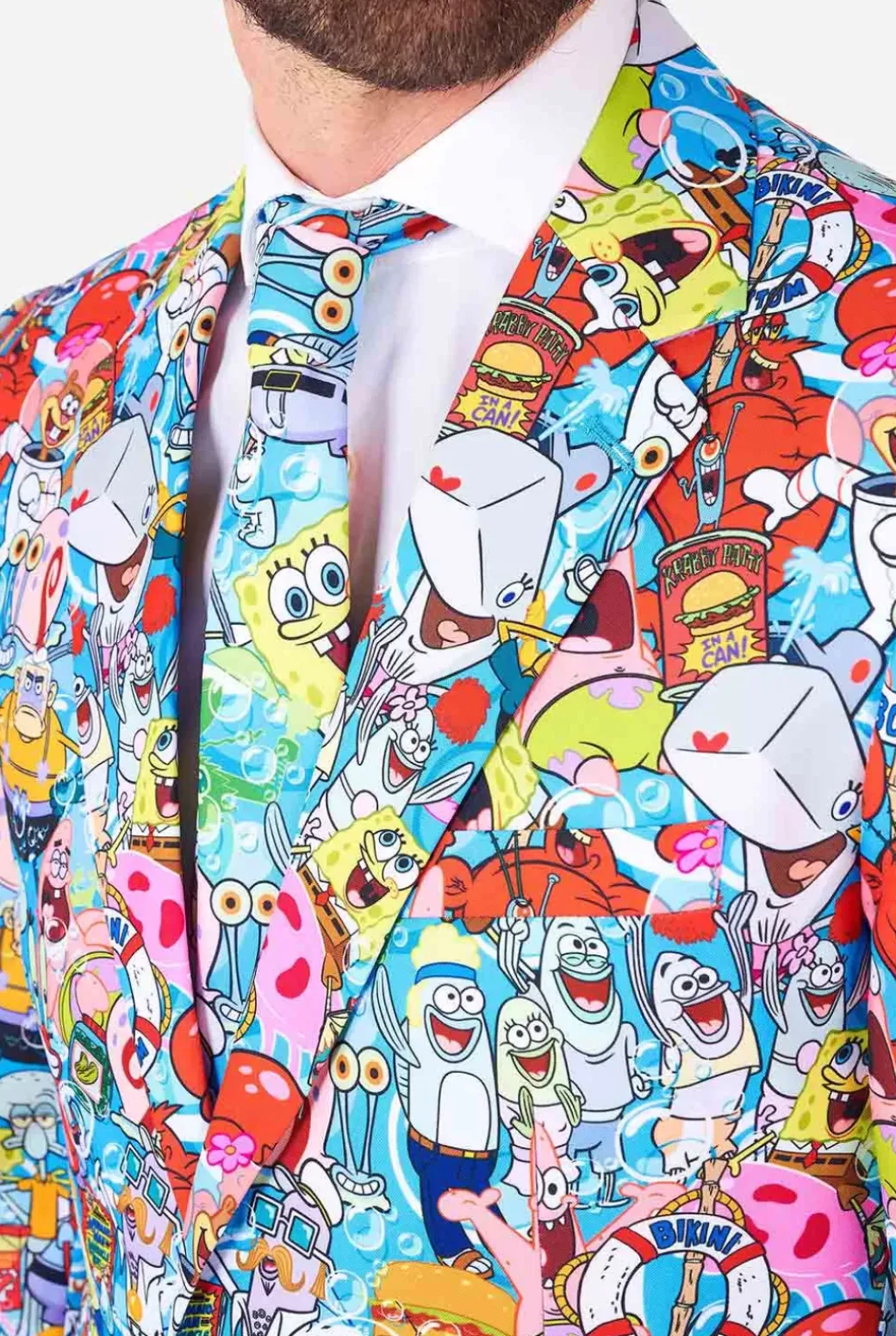 OppoSuits Spongebob™ Frenzy^Men Wedding Suits