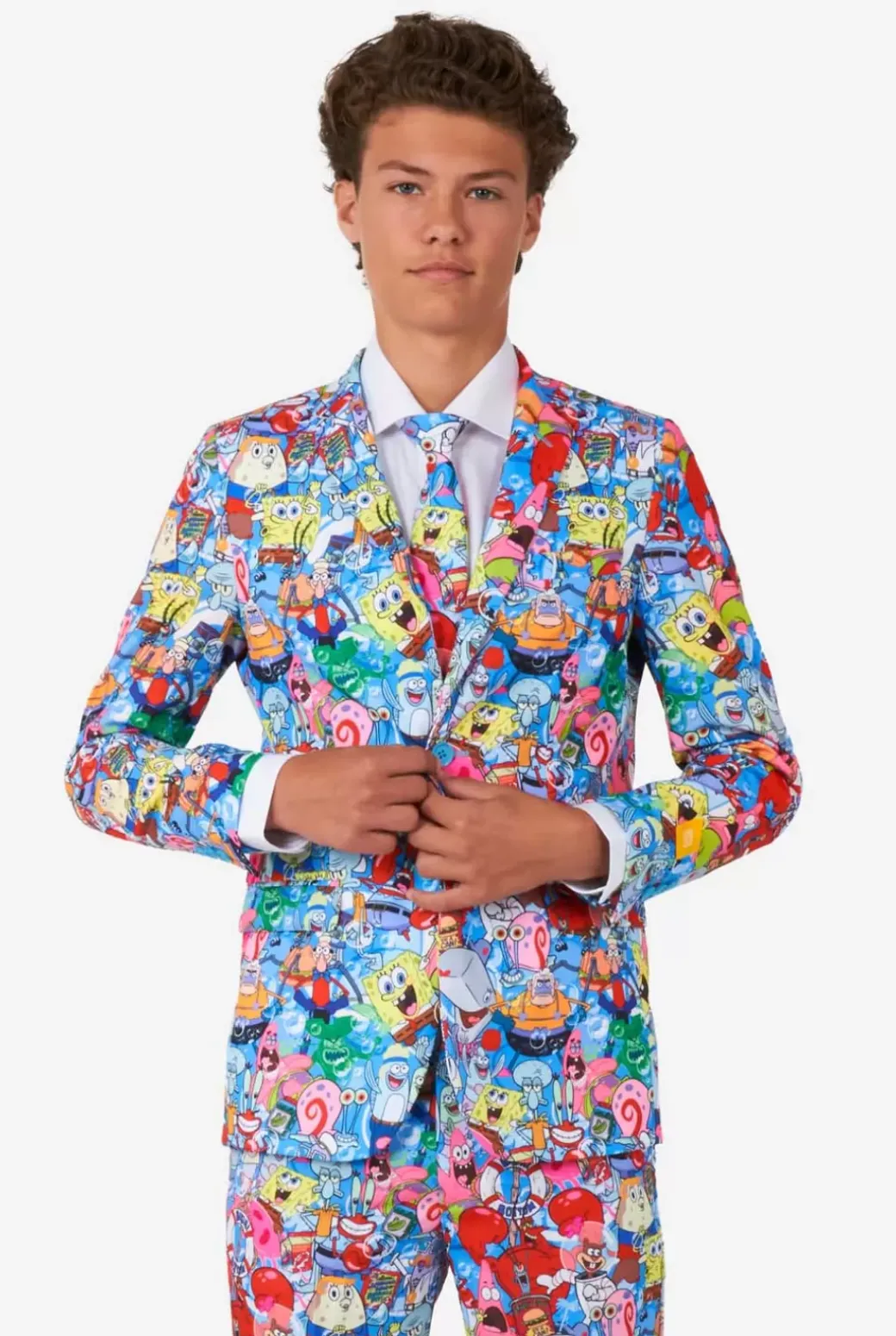 OppoSuits Spongebob™ Frenzy^Teen Boys Halloween Suits