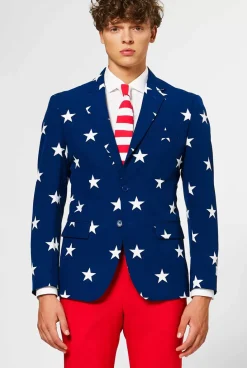 OppoSuits Stars And Stripes^Men Wedding Suits