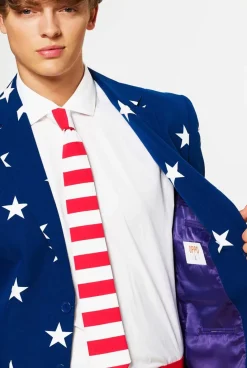 OppoSuits Stars And Stripes^Men Wedding Suits