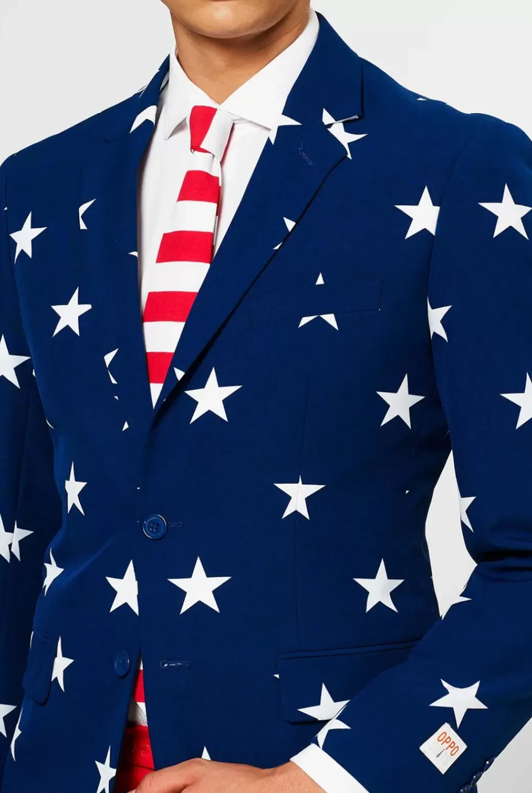 OppoSuits Stars And Stripes^Men Wedding Suits