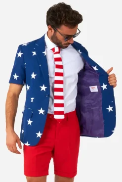 OppoSuits Stars And Stripes^Men Wedding Suits