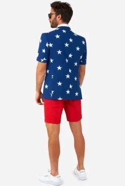 OppoSuits Stars And Stripes^Men Wedding Suits