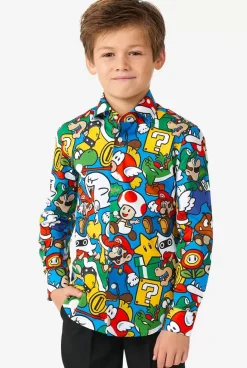 OppoSuits Super Mario™^Boys Casual Shirts