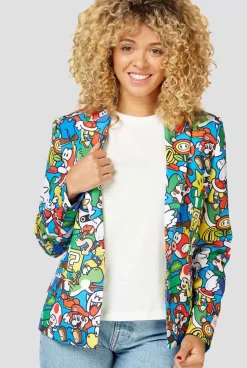 OppoSuits Super Mario™^Women Party Blazers