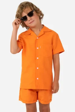 OppoSuits The Orange^Men Solid Colored Summer Sets