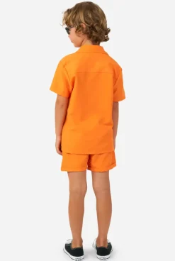 OppoSuits The Orange^Men Solid Colored Summer Sets
