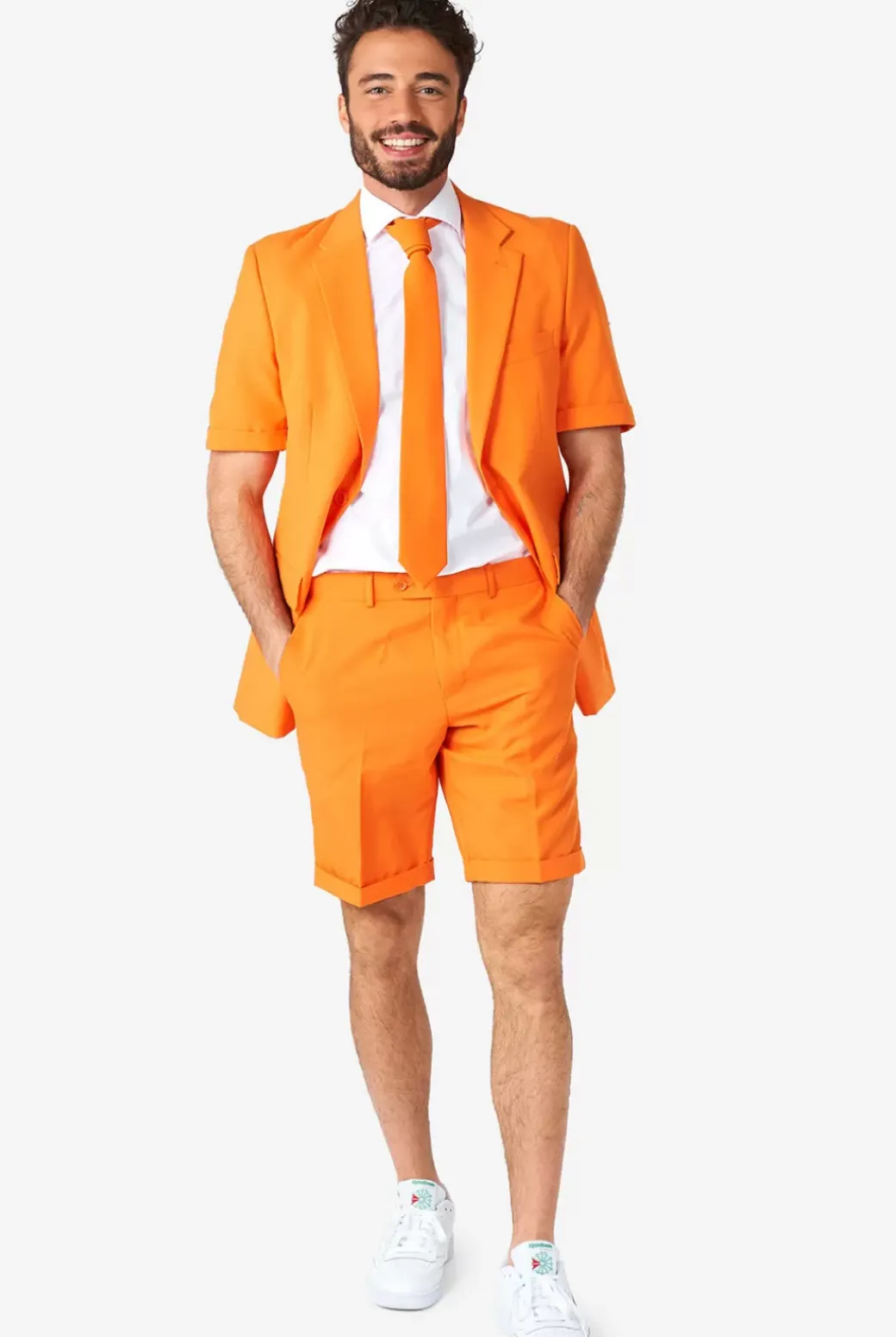 OppoSuits The Orange^Men Solid Colored Suits