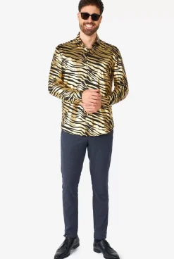 OppoSuits Tiger Shiner^Men Casual Shirts