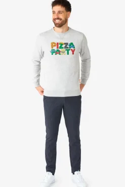 OppoSuits Tmnt™ Pizza Party^Men Deluxe Sweaters