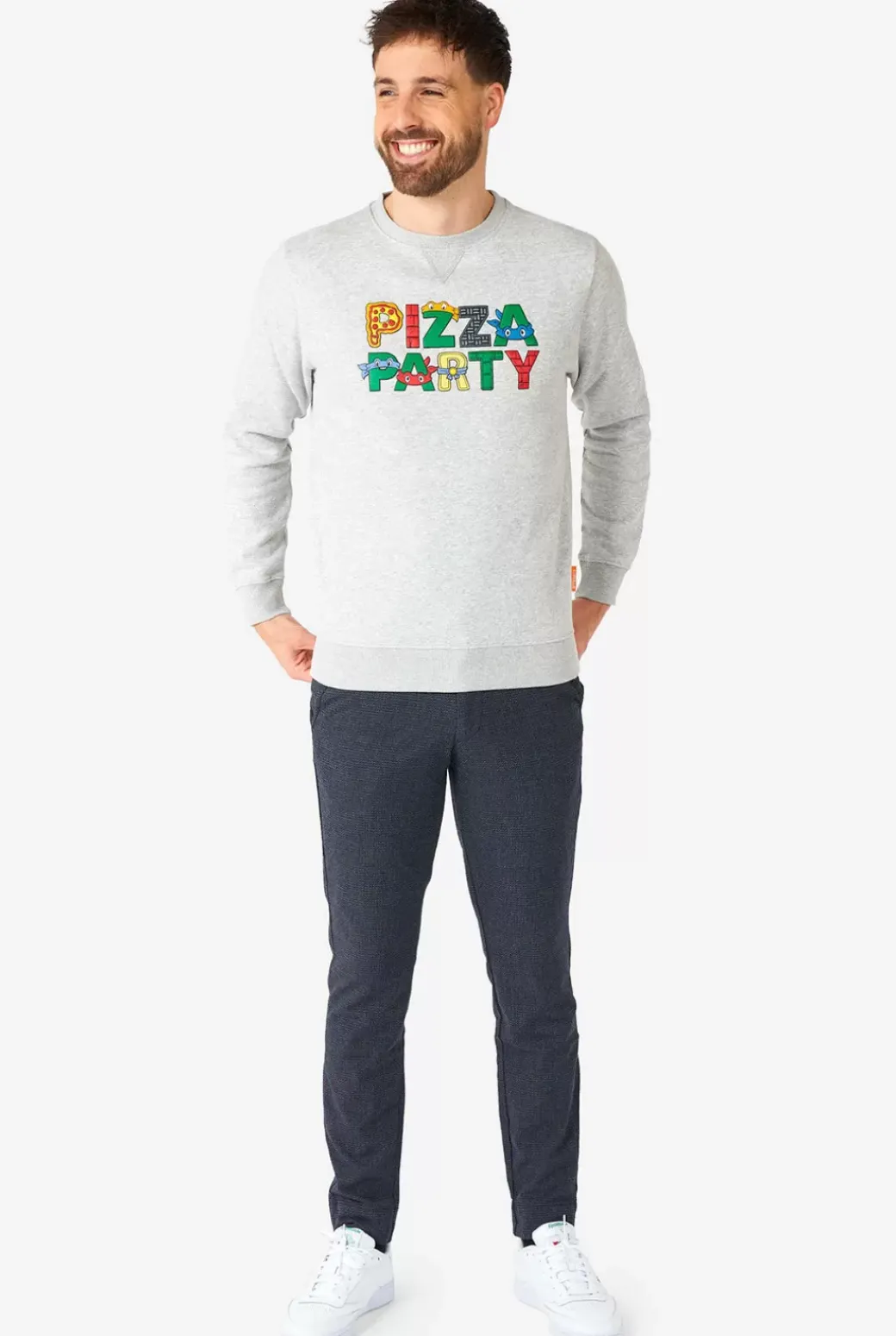 OppoSuits Tmnt™ Pizza Party^Men Deluxe Sweaters