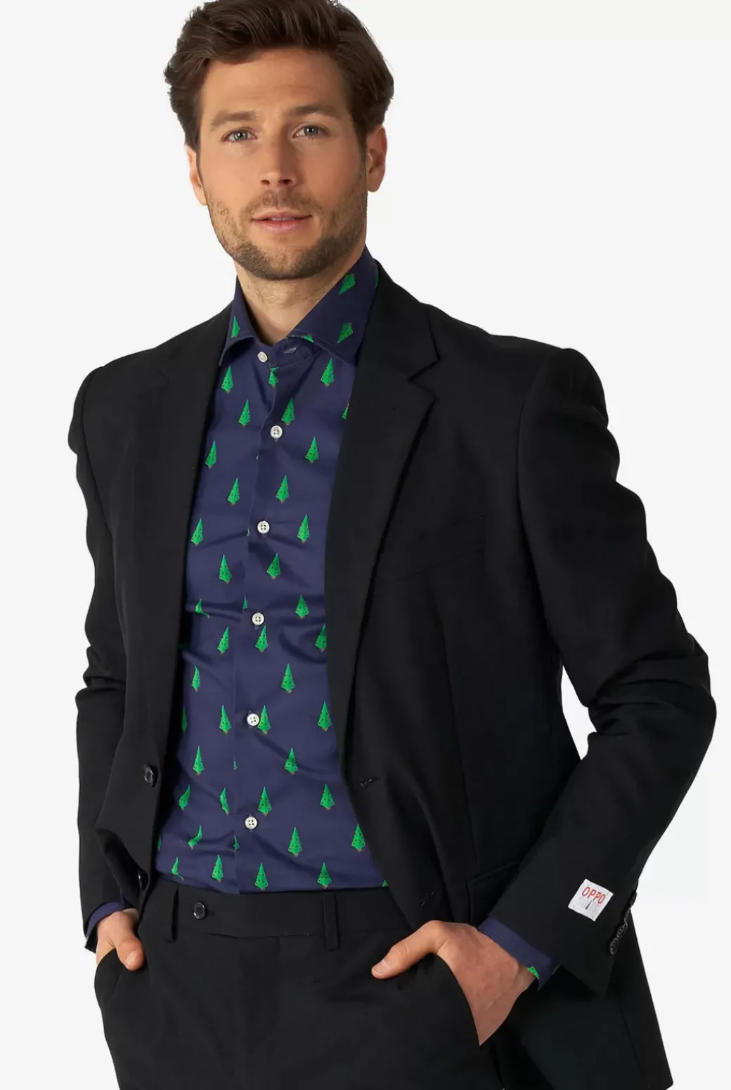 OppoSuits Treedee^Men Christmas Shirts