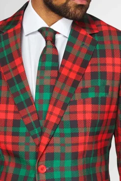 OppoSuits Trendy Tartan^Men Wedding Suits
