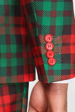 OppoSuits Trendy Tartan^Men Wedding Suits