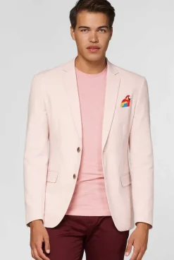 OppoSuits Tropical - Birdie - Soft Pink^Men Deluxe Blazers