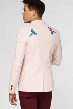 OppoSuits Tropical - Birdie - Soft Pink^Men Deluxe Blazers