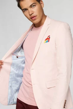 OppoSuits Tropical - Birdie - Soft Pink^Men Deluxe Blazers