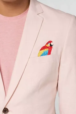 OppoSuits Tropical - Birdie - Soft Pink^Men Deluxe Blazers
