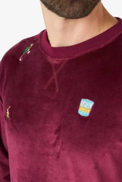 OppoSuits Velvet Red - Xmas Icons^Men Christmas Sweaters