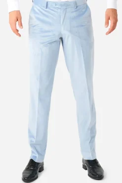 OppoSuits Vintage Blue Velvet^Men Christmas Tuxedos