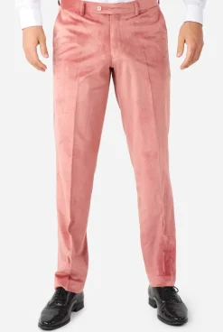 OppoSuits Vintage Pink Velvet^Men Christmas Tuxedos