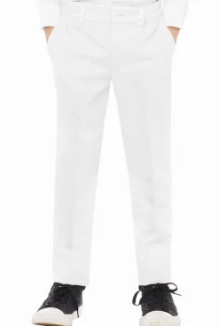 OppoSuits White Knight^Boys Solid Colored Suits