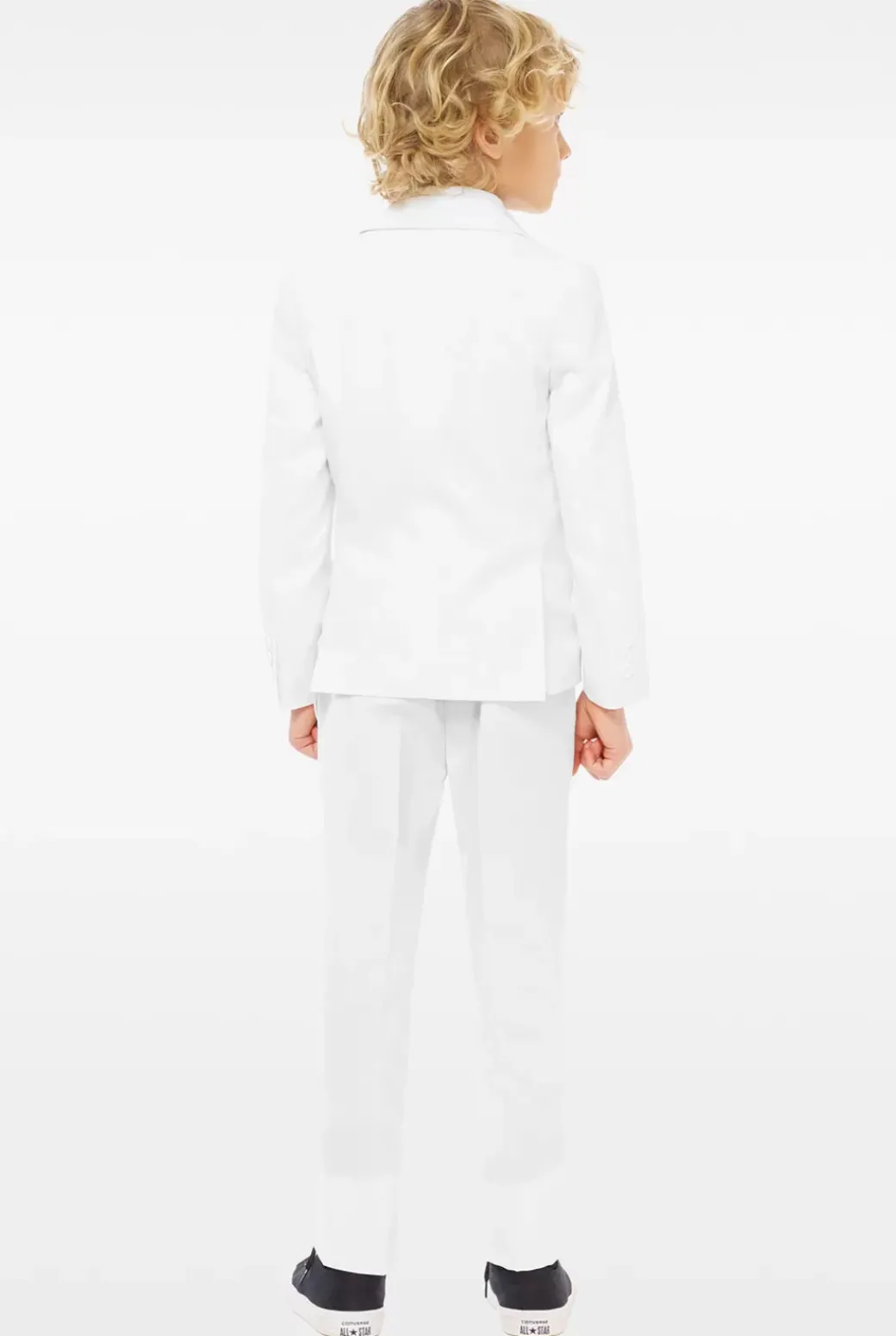 OppoSuits White Knight^Boys Solid Colored Suits