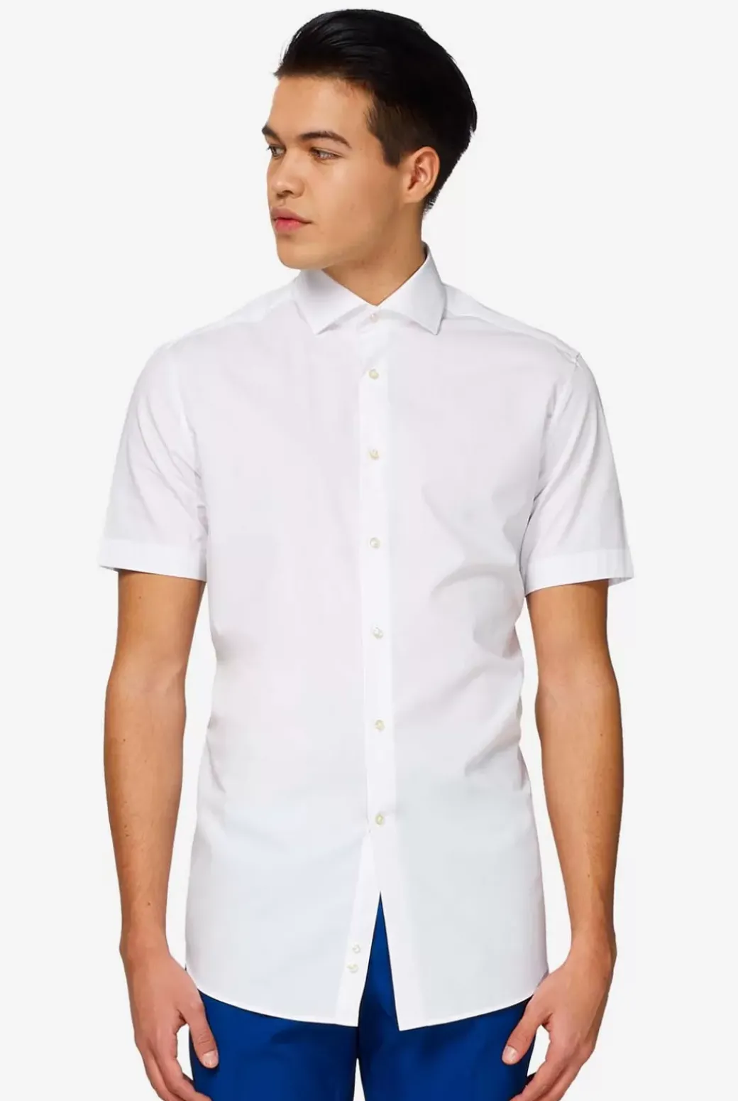 OppoSuits White Knight^Men Solid Colored Shirts